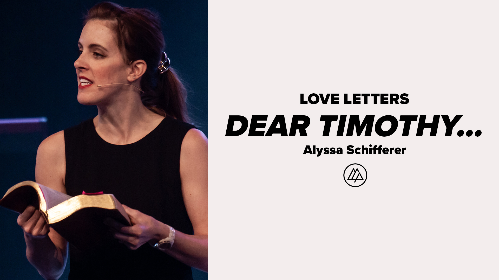 Dear Timothy...